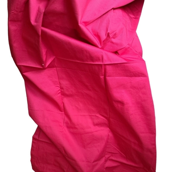 HOT pink Tab top Curtain panel WAMSUTTA Springs cotton chic Barbiecore 41x84" - Picture 6 of 7